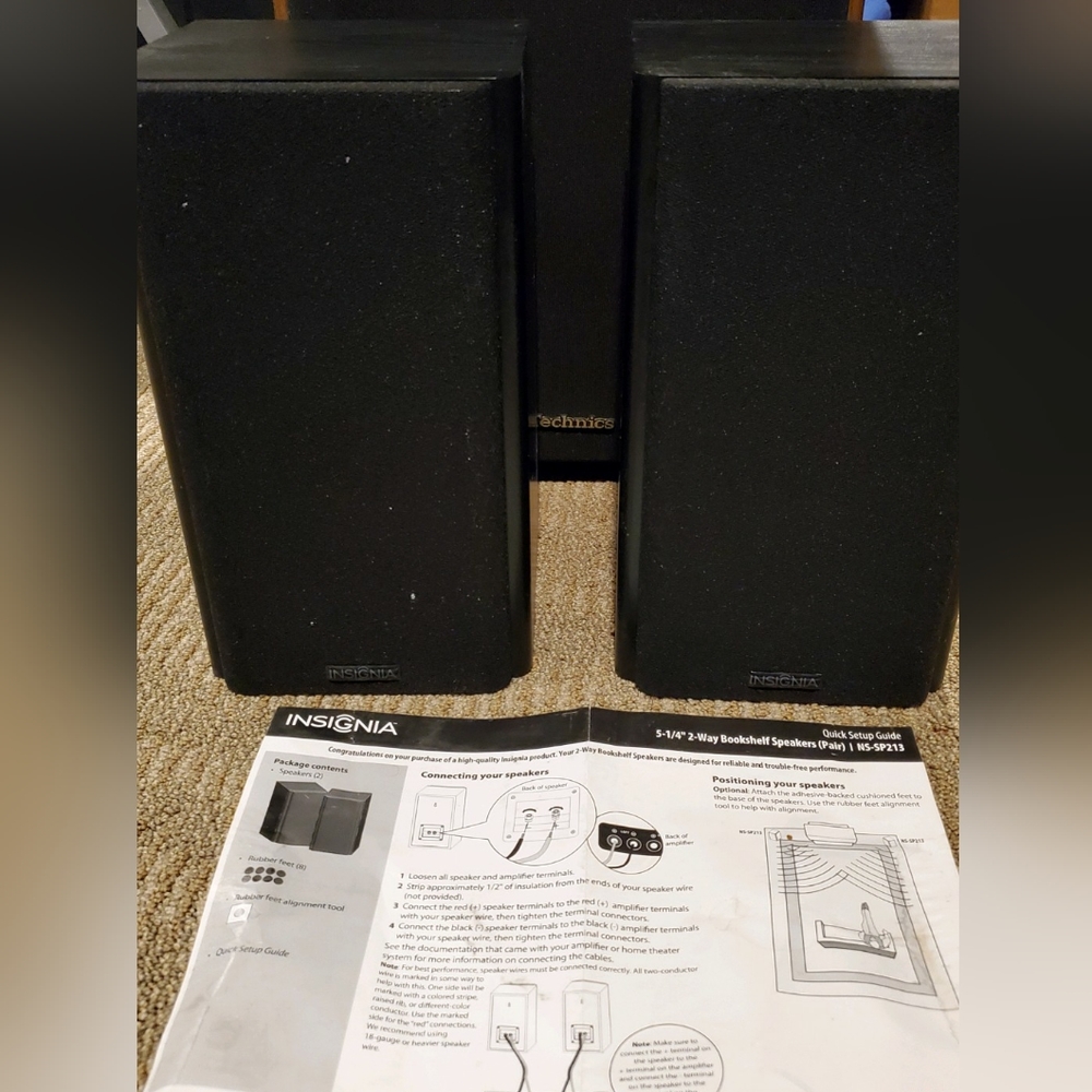 Bookshelf speakers pair NS SP213 Insignia Black